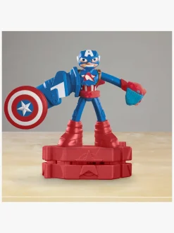 PlayDoh Kreativt Legetøj-Play-Doh Captain America Stamping Shield Legesæt