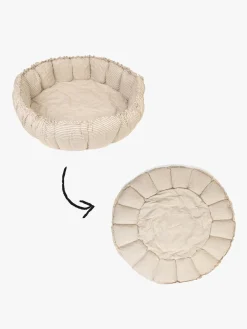 Børn PlayAndGo Interiør-Play&Go Organic Bloom Legetæppe, Stripes Blue