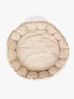 Børn PlayAndGo Interiør-Play&Go Organic Bloom Legetæppe, Stripes Blue