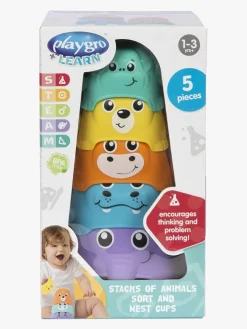 Babylegetøj|PlayGro Stabeldyr Sort