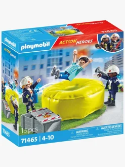 Byggesæt & Lego|Playmobil 71465 Action Heroes Byggesæt Brandmand med Luftpude