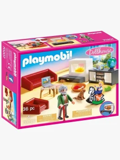 Byggesæt & Lego|Playmobil 70207 Dollhouse Comfortable Living Room Flerfarvet