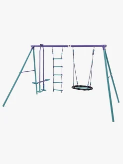 Udeleg|Plum Metal Multiplay Gyngesæt, Lilla/Teal