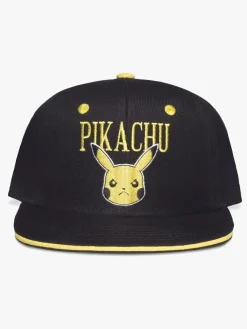 Tilbehør|Pokemon Pokémon Baseballkasket, Angry Pika Sort/Gul