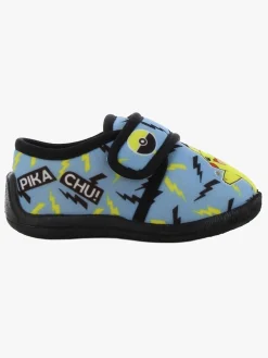 Børn Pokemon Sneakers-Pokémon Blinkende Indesko, Grey Blue/Black