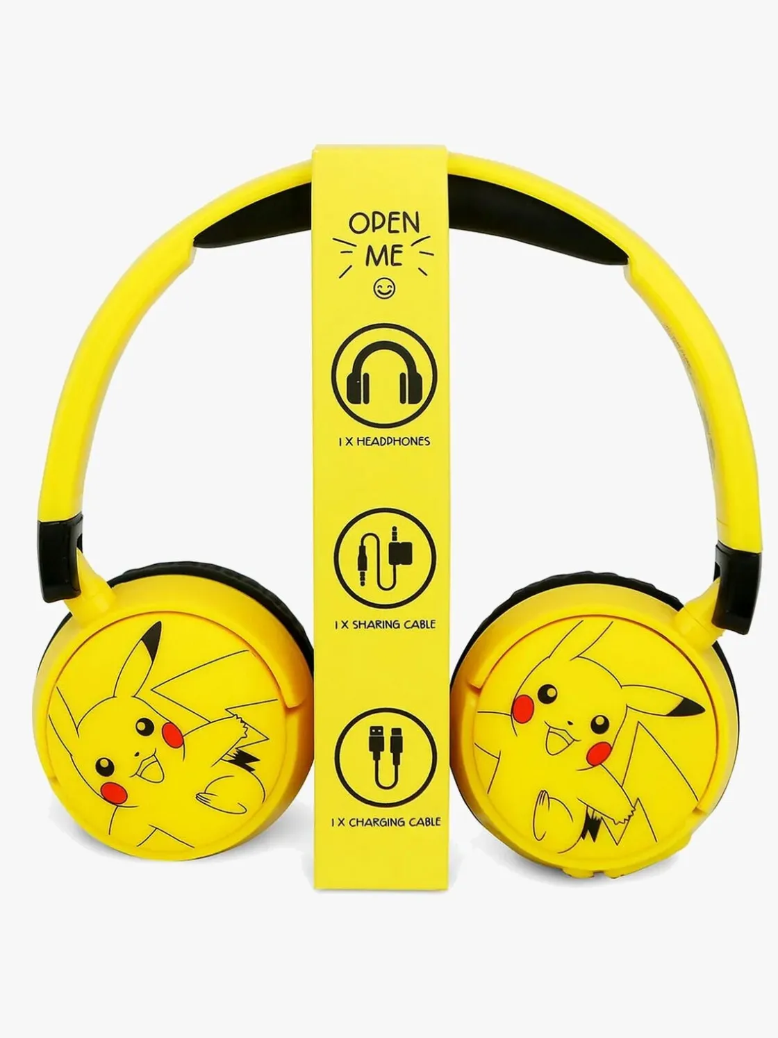 Elektronik & Media|OTLTechnologies Pokémon Høretelefoner Trådløse 85dB-95dB Sharing AUX Gul