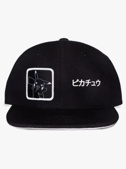 Tilbehør|Pokemon Pokémon Kasket, Pikachu Sort/Hvid