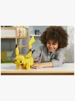 Legetøjsfigurer|MegaConstrux Pokémon Mega Construx Jumbo Pikachu, 600 dele Gul