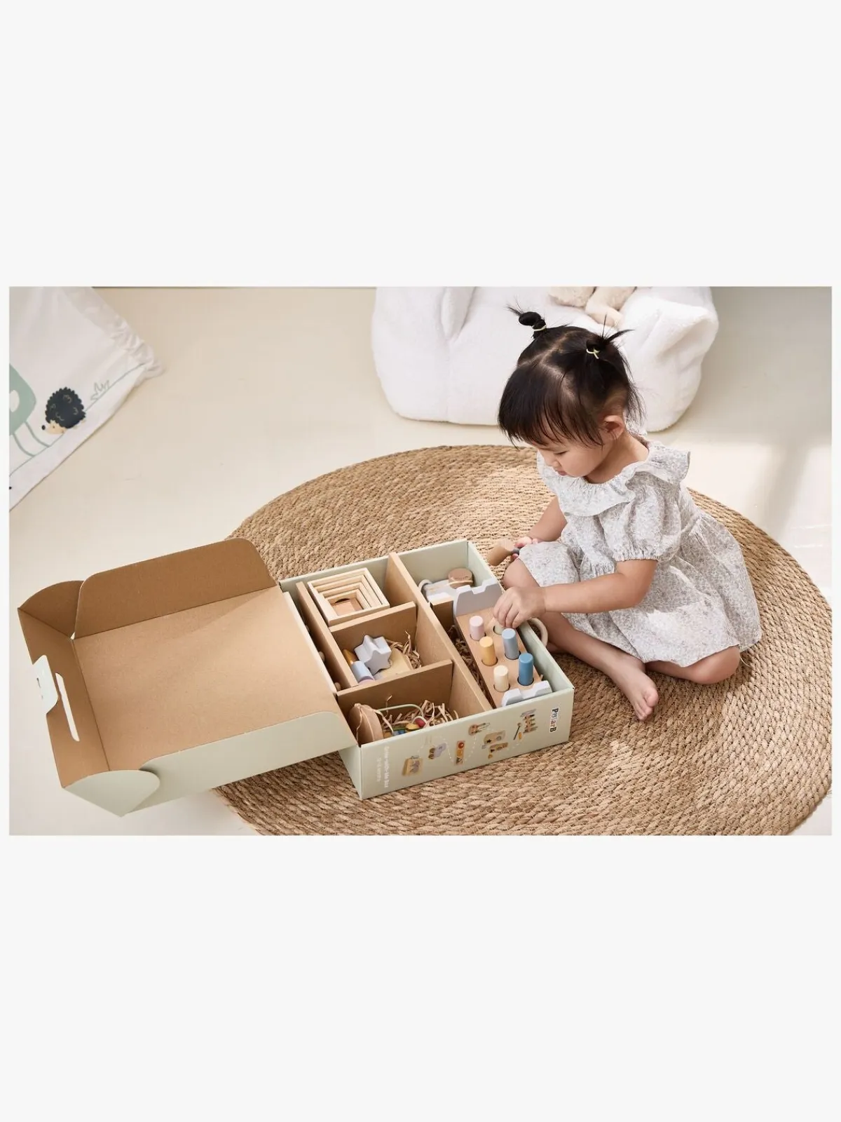 PolarB Lærerig Leg|Babylegetøj-Grow-with-Me Aktivitetssæt Motion Masters 12-18 Måneder