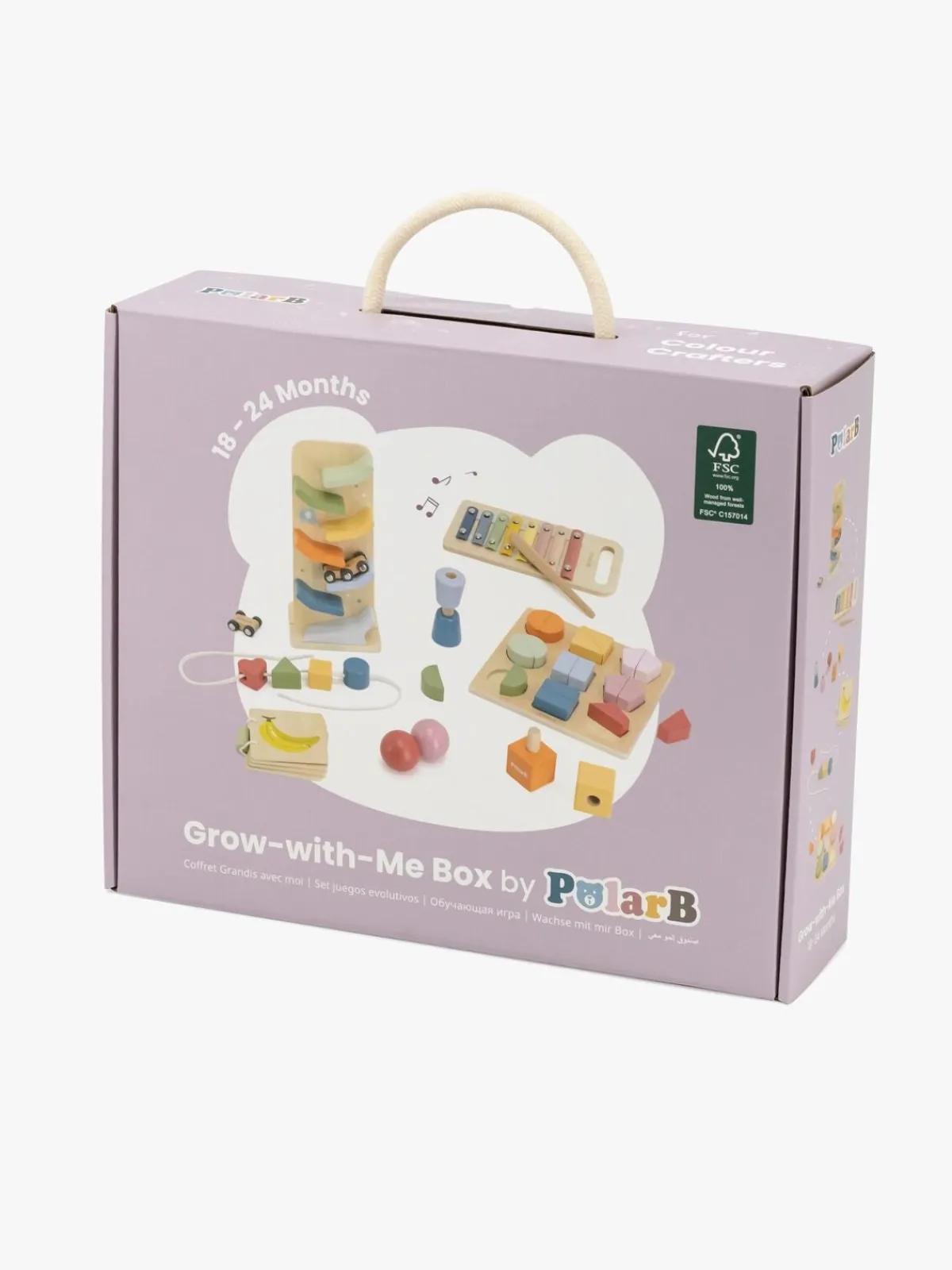 Babylegetøj|PolarB Grow-with-Me Aktivitetssæt Colour Crafters 18-24 Måneder Flerfarvet