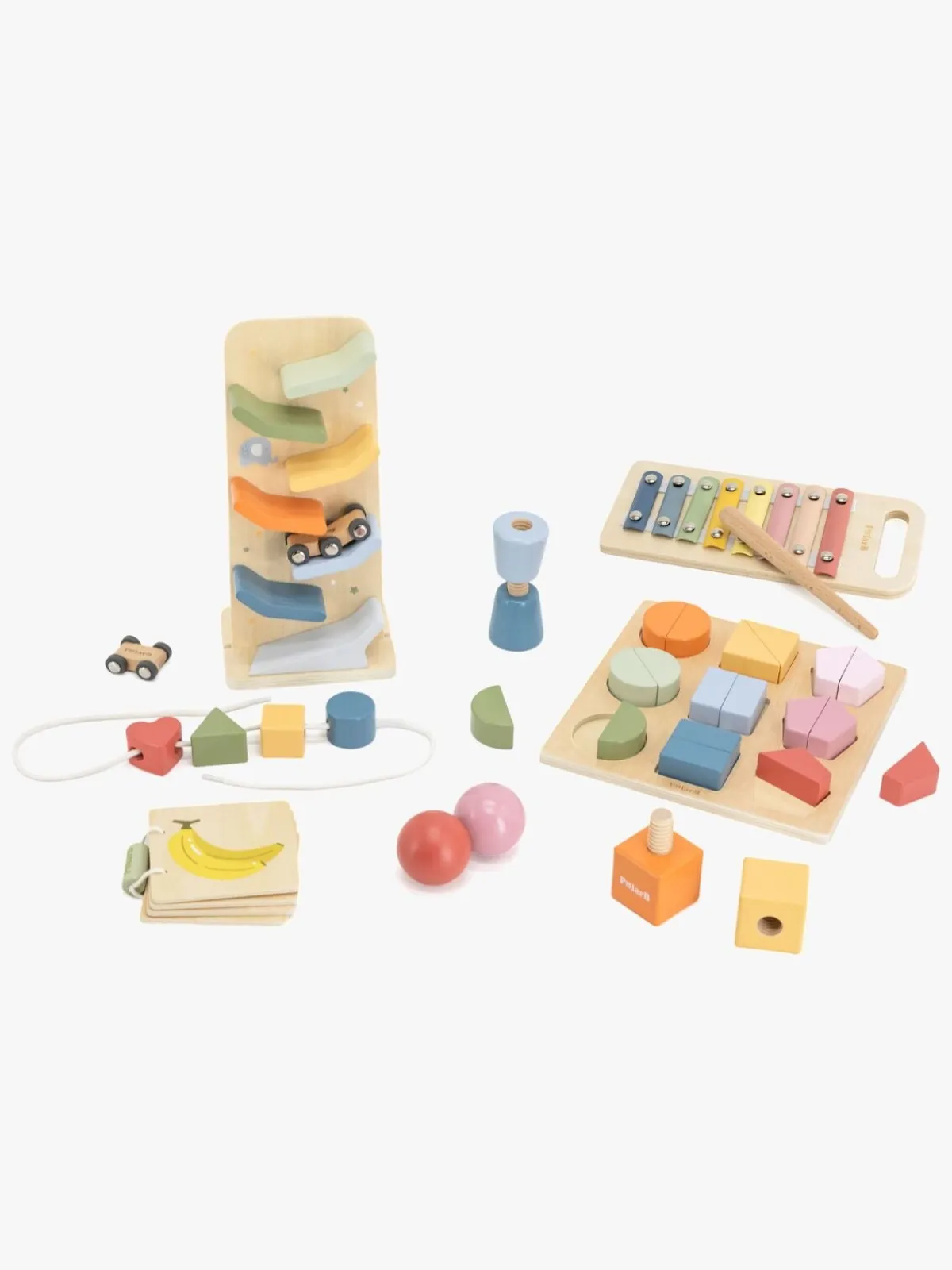 Babylegetøj|PolarB Grow-with-Me Aktivitetssæt Colour Crafters 18-24 Måneder Flerfarvet