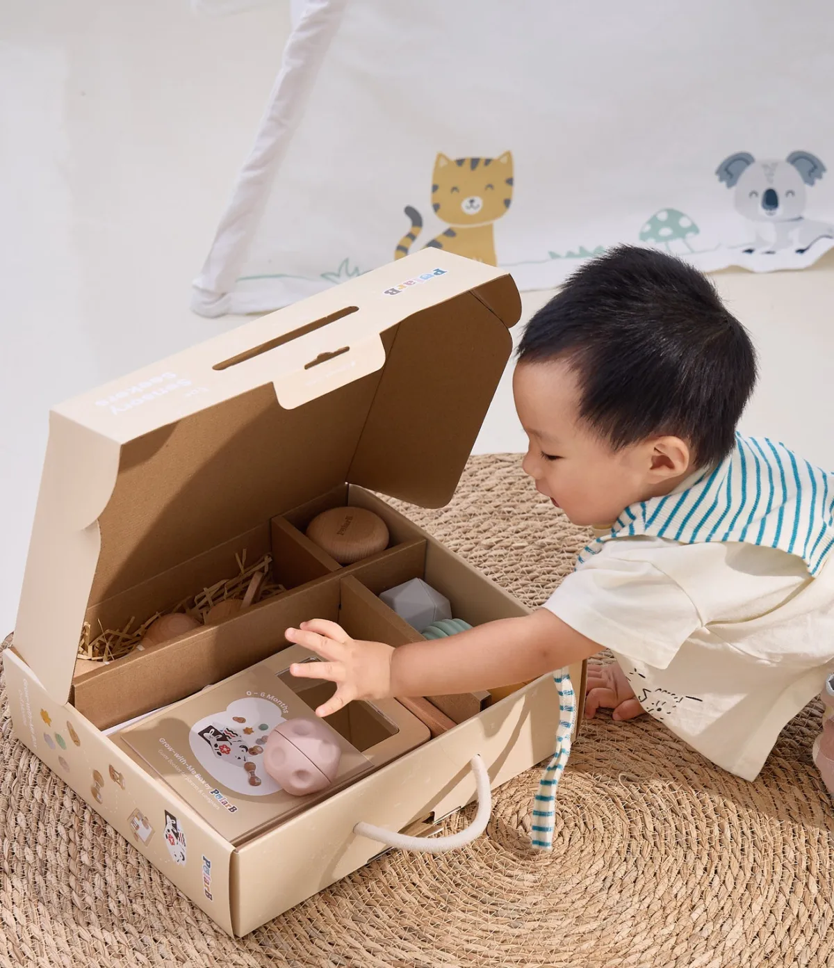 PolarB Motorisk Legetøj-Grow-with-Me Aktivitetssæt Sensory Seekers 0-6 Måneder