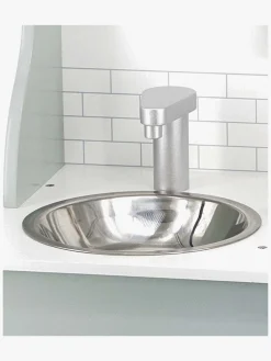 Rolleleg|PolarB Legekøkken med Tilbehør, Mint Grå/Blå/Hvid