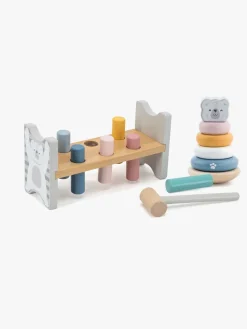 Babylegetøj|PolarB Legesæt Hammerbræt & Stablelegetøj Bjørn