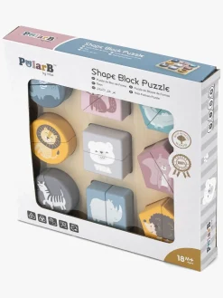 Spil & Puslespil|PolarB Træpuslespil Vilde Dyr