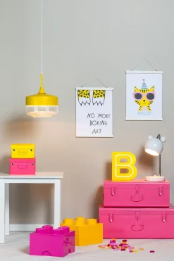 Lamper & Belysning|POPP Bogstavslampe K, Gul