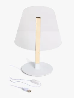 Lamper & Belysning|POPP JOY Bordlampe 3D Beige/Hvid
