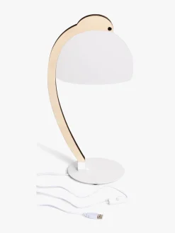 Lamper & Belysning|POPP OKI Bordlampe 3D Beige/Hvid