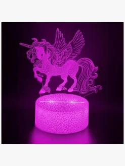 Børn Powerpal Lamper & Belysning-3D-Natlampe, Enhjørning
