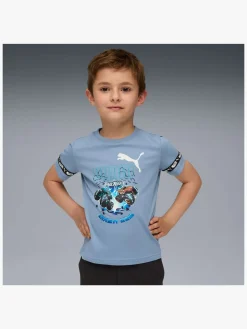 Overdele|Puma Hot Wheels T-shirt, Cool Blue