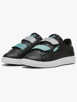 Børn Puma Sneakers-Smash 3.0 Glitter Velcro V PS Sneakers, Sort