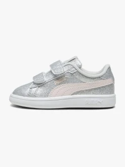 Børn Puma Sneakers-Smash 3.0 Glitz Glam V Infant Sneakers, Glacial Gray/Frosty Pink