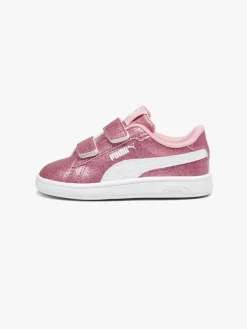 Sneakers|Puma Smash 3.0 Glitz Glam V Infant Sneakers, Peach Smoothie/White