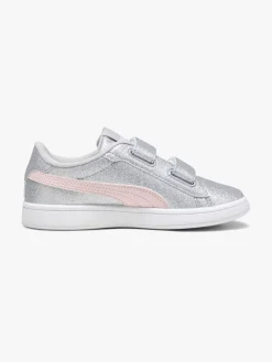 Børn Puma Sneakers-Smash 3.0 Glitz Glam V PS Sneakers, Glacial Gray/Frosty Pink