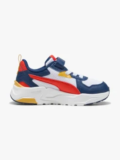 Sneakers|Puma Trinity Lite AC+ PS Sneakers, White/Fierce Red/Persian Blue