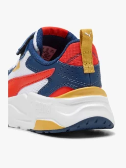Sneakers|Puma Trinity Lite AC+ PS Sneakers, White/Fierce Red/Persian Blue