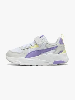 Sneakers|Puma Trinity Lite AC+ PS Sneakers, White/Lavender Alert/Glacial Gray
