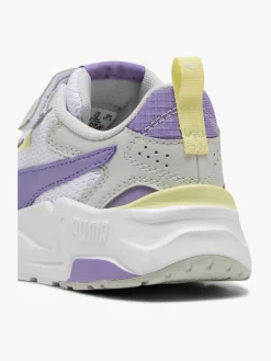 Sneakers|Puma Trinity Lite AC+ PS Sneakers, White/Lavender Alert/Glacial Gray