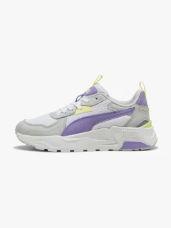 Sneakers|Puma Trinity Lite Jr Sneakers, White/Lavender Alert/Glacial Gray