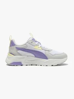 Sneakers|Puma Trinity Lite Jr Sneakers, White/Lavender Alert/Glacial Gray
