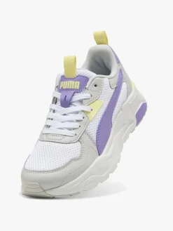 Sneakers|Puma Trinity Lite Jr Sneakers, White/Lavender Alert/Glacial Gray