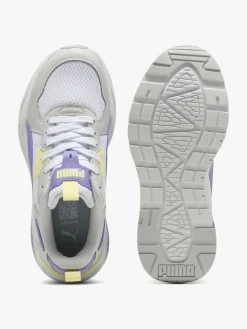 Sneakers|Puma Trinity Lite Jr Sneakers, White/Lavender Alert/Glacial Gray