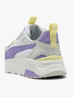 Sneakers|Puma Trinity Lite Jr Sneakers, White/Lavender Alert/Glacial Gray