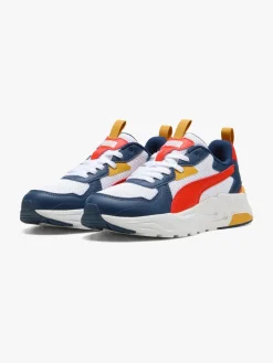 Børn Puma Sneakers-Trinity Lite Jr Sneakers, White/Fierce Red/Persian Blue