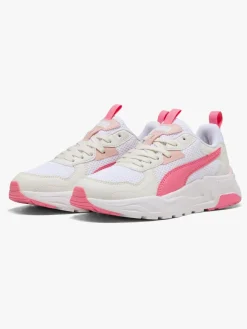 Sneakers|Puma Trinity Lite Jr Sneakers, Hvid Lyserød/Hvid