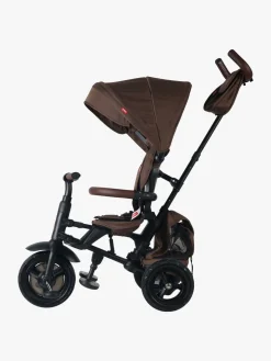 Cykler|Qplay Rito Delux 6-i-1 Sammenklappelig Trehjulet Cykel, Brun