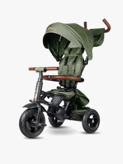 Cykler|Qplay Rito Delux 6-i-1 Sammenklappelig Trehjulet Cykel, Olivengrøn Grøn