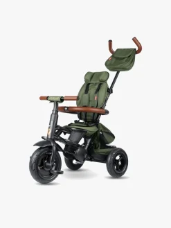 Cykler|Qplay Rito Delux 6-i-1 Sammenklappelig Trehjulet Cykel, Olivengrøn Grøn