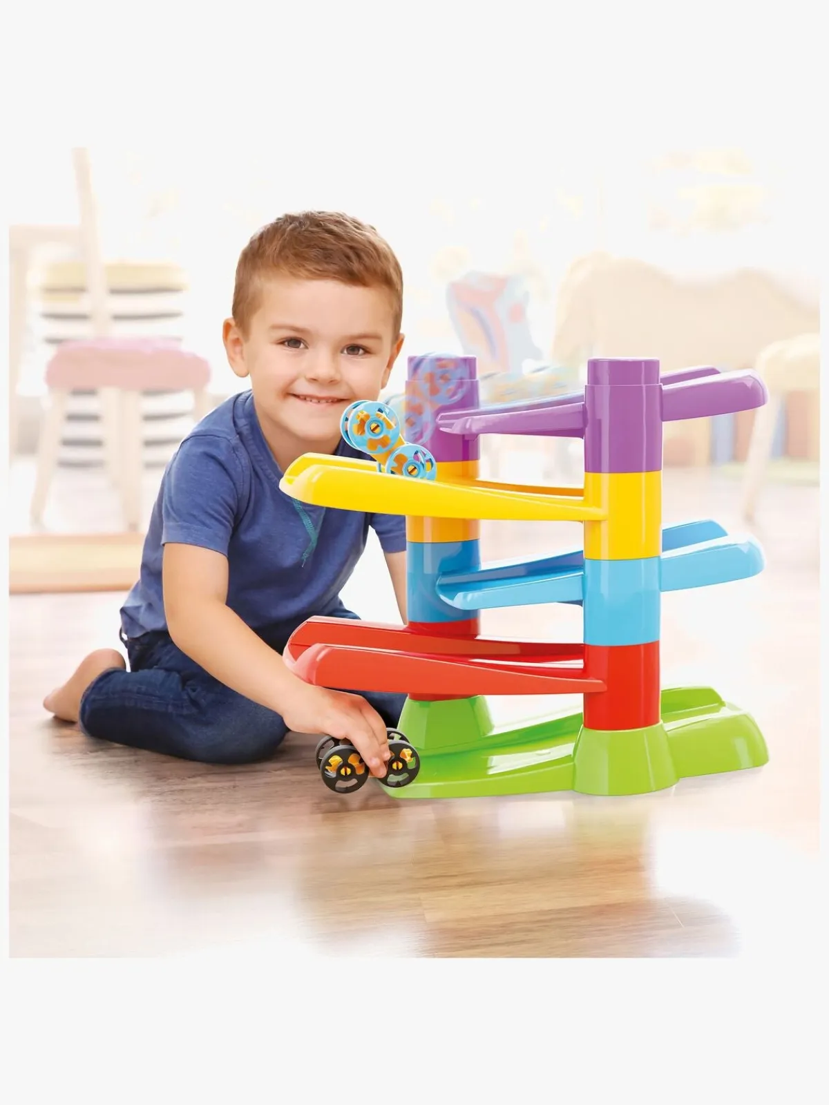 Quercetti Legetøjsbiler & -Fartøjer-Flip Racerbane med Biler