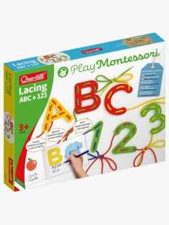 Kreativt Legetøj|Quercetti Snørebånd ABC & 123 Undervisningssæt
