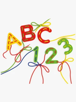 Kreativt Legetøj|Quercetti Snørebånd ABC & 123 Undervisningssæt