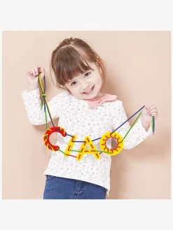 Kreativt Legetøj|Quercetti Snørebånd ABC & 123 Undervisningssæt