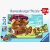 Ravensburger Spil & Puslespil-Bjørnefamilien Puslespil 2x24 Brikker