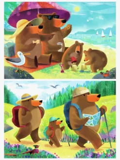 Ravensburger Spil & Puslespil-Bjørnefamilien Puslespil 2x24 Brikker