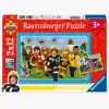 Spil & Puslespil|Ravensburger Brandmand Sam Puslespil 2x12 Brikker