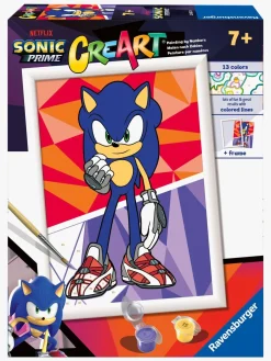 Kreativt Legetøj|Ravensburger CreArt Sonic Prime Malesæt